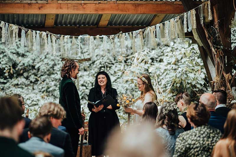 Outdoor pagan wedding